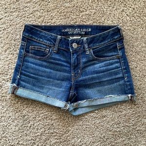 American Eagle Outfitters shortie jean shorts
